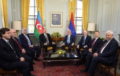 Azerbaijani, Armenian presidents meet in Geneva (PHOTO)