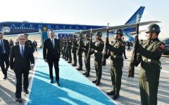 President Ilham Aliyev arrives in Turkey (PHOTO) (UPDATE)