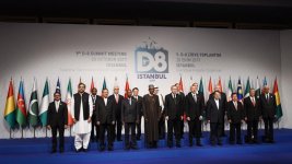 President Ilham Aliyev attends D-8 Summit in Istanbul (PHOTO)