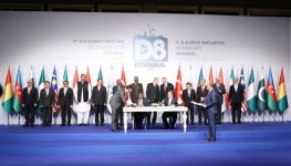 President Ilham Aliyev attends D-8 Summit in Istanbul (PHOTO)