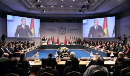 President Ilham Aliyev attends D-8 Summit in Istanbul (PHOTO)