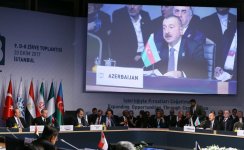 President Ilham Aliyev attends D-8 Summit in Istanbul (PHOTO)