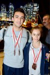 Azerbaijan's acrobatics team returns to Baku with medals (PHOTO)