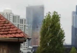 В Стамбуле вспыхнул пожар в одном из небоскребов (ВИДЕО)