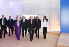Azerbaijani president, first lady attend opening ceremony of BTK railway (PHOTO)
