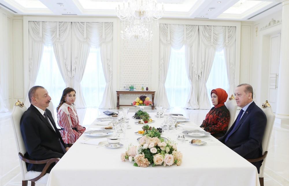 Presidents of Azerbaijan and Turkey had joint dinner