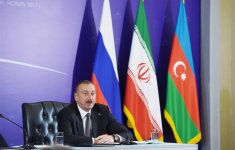 Trilateral summit of Azerbaijan, Iran and Russia held in Tehran  (PHOTO)