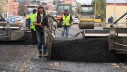 Binəqədi şossesinin asfaltlanması işlərinə başlanılıb (FOTO/VİDEO)