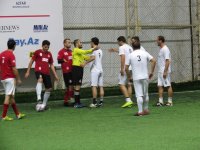 Футбольные страсти  AZFAR Business League - голы, желтые и красные карточки (ВИДЕО, ФОТО)