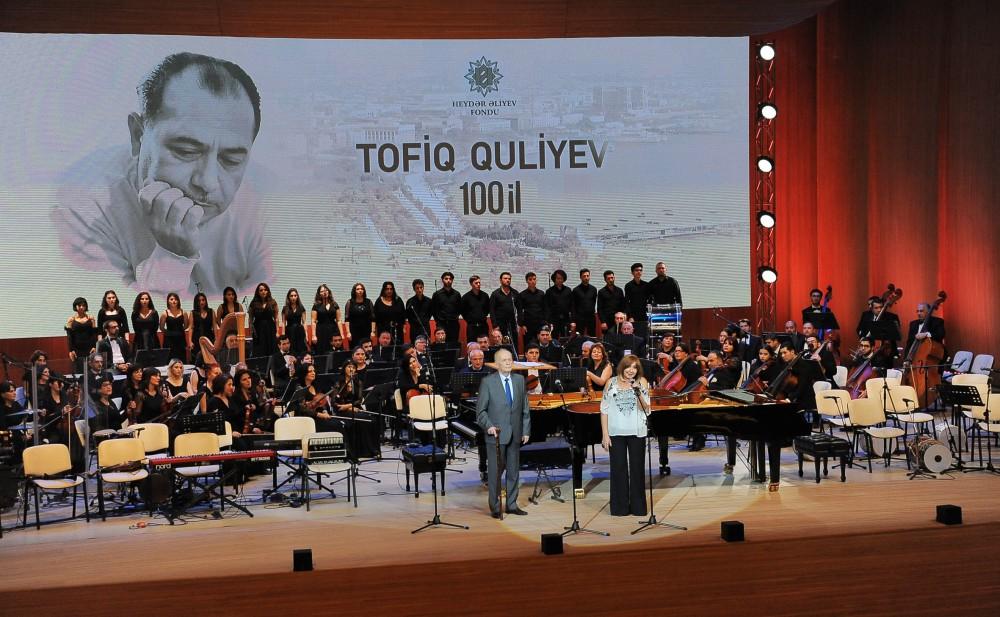 Leyla Əliyeva bəstəkar Tofiq Quliyevin 100 illik yubiley gecəsində iştirak edib (FOTO)