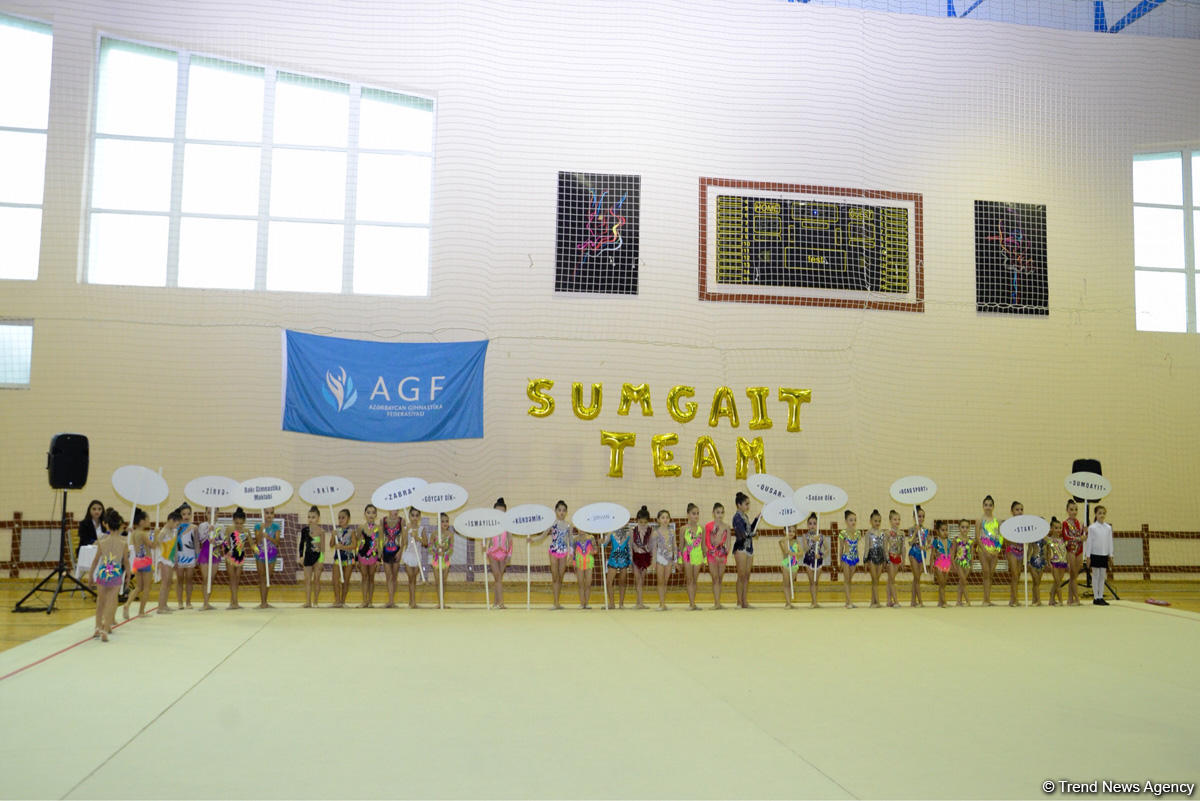 Bədii gimnastika üzrə 2-ci Sumqayıt açıq birinciliyi keçirilir (FOTO)