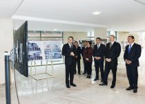 Azərbaycan Prezidenti Gəncədə hotel tikintisi ilə tanış olub (FOTO)