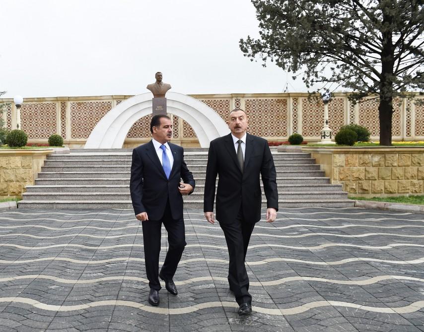 Ilham Aliyev attends opening of park named after Aziz Aliyev in Ganja (PHOTO)