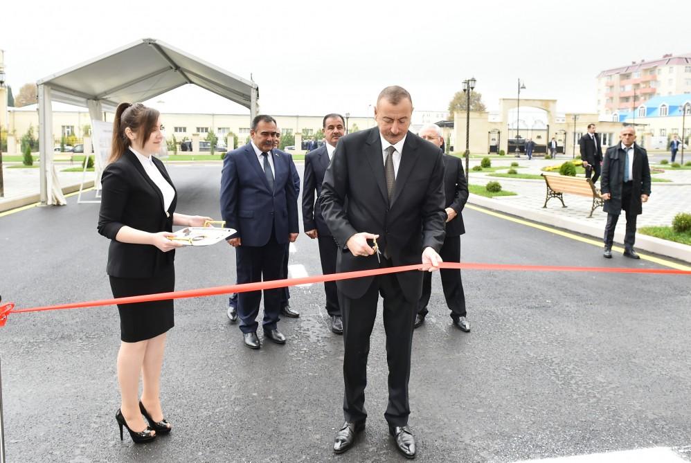 Ilham Aliyev inaugurates newly-built dormitory of State Agricultural University (PHOTO)