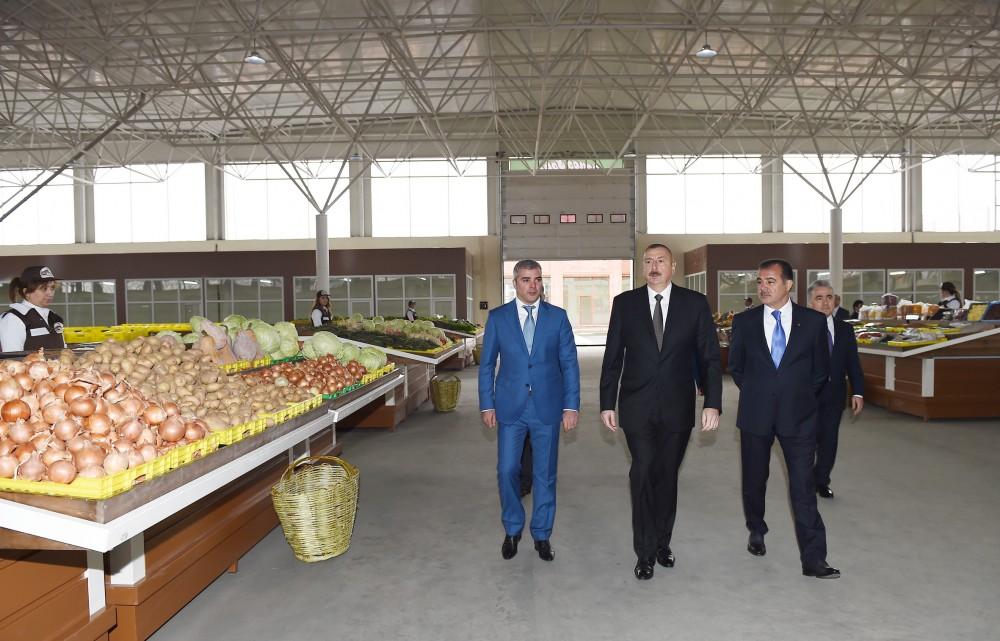 Azərbaycan Prezidenti Gəncədə “Grand Qafqaz” Ticarət Kompleksinin açılışında iştirak edib (FOTO) (YENİLƏNİB)
