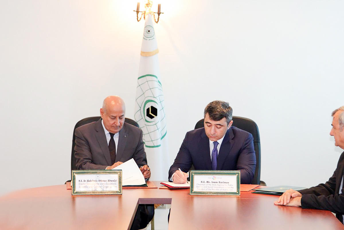 ASAN və ISESCO arasında Anlaşma Memorandumu imzalanıb (FOTO)