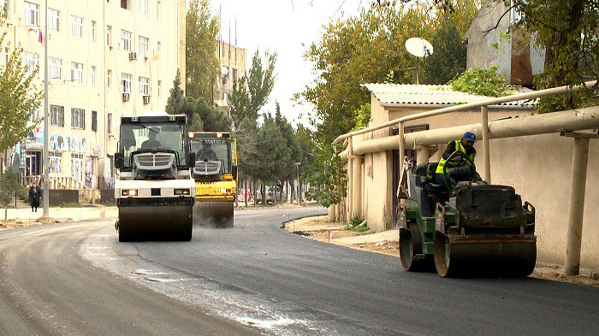 Zığ-Suraxanı yolunun yenidən qurulması başa çatır (VİDEO/FOTO)