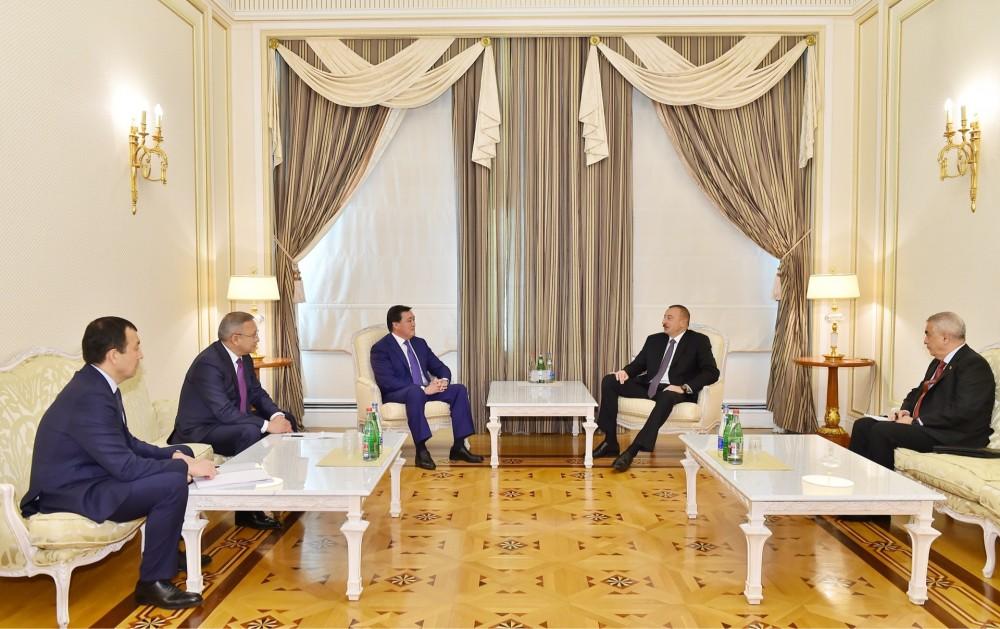 President Ilham Aliyev receives Kazakh first deputy PM (PHOTO)