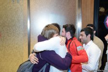 Золотой призер Всемирных соревнований возрастных групп по тамблингу Малкин вернулся в Баку (ФОТО)