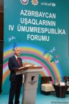 Bakıda Azərbaycan Uşaqlarının IV Ümumrespublika Forumu keçirilir (FOTO)