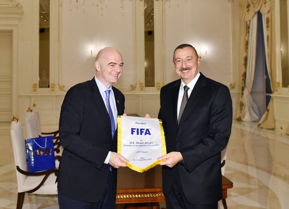 Президент Ильхам Алиев: Азербайджан занимает свое место в мировой футбольной семье (ФОТО)