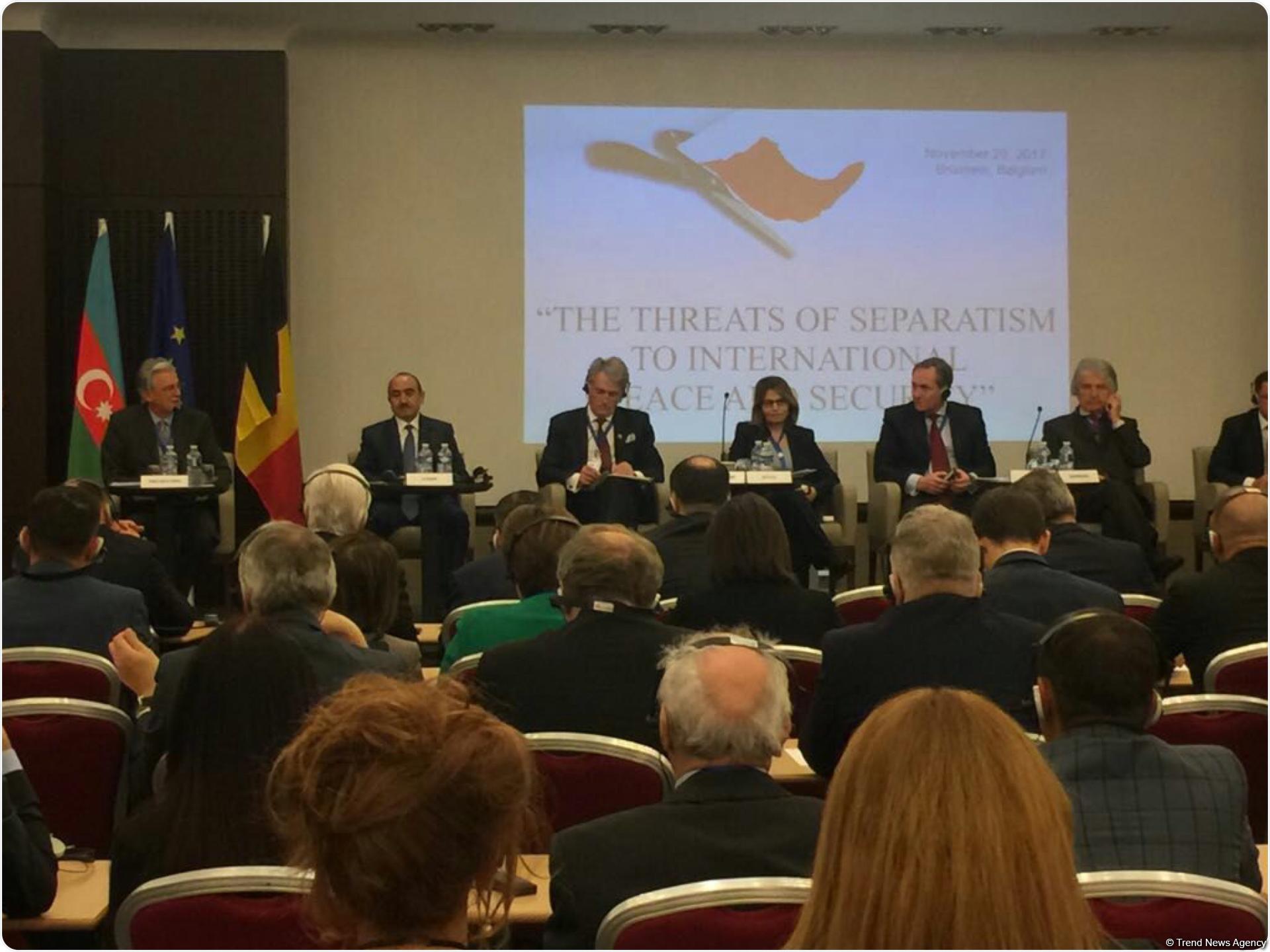 Али Гасанов поднял в Брюсселе вопрос нагорно-карабахского конфликта и международного сепаратизма