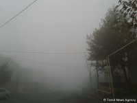 Despite heavy fog Baku Airport operates normally (PHOTO)