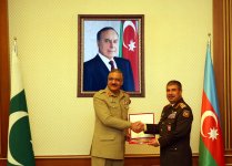 Azərbaycanla Pakistan arasında hərbi əməkdaşlıq müzakirə edilib (FOTO)