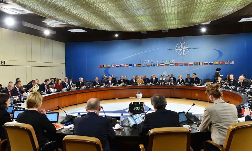 Azərbaycan Prezidenti NATO-nun Şimali Atlantika Şurasının iclasında iştirak edib (FOTO) (YENİLƏNİB)