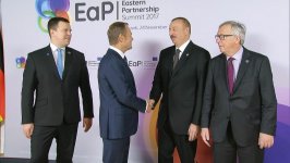 President Ilham Aliyev attends Eastern Partnership Summit in Brussels  (PHOTO)