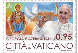 Vatikan Roma Papasının Azərbaycana səfərinə həsr edilən poçt markası buraxıb (FOTO)