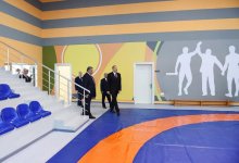 Президент Ильхам Алиев принял участие в открытии Агджабединского Олимпийского спортивного комплекса (ФОТО)