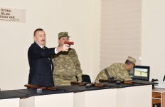 President Aliyev views conditions created at military unit in Aghjabadi (PHOTO)
