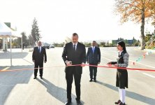 Ilham Aliyev inaugurates Tartar-Seydimli-Garadaghli-Sarov highway (PHOTO)