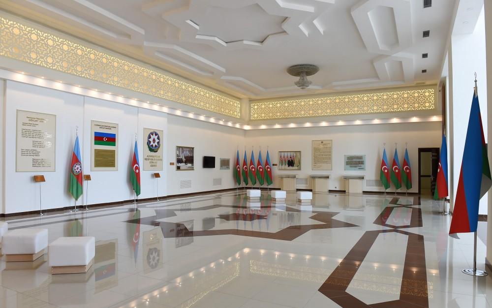 Президент Ильхам Алиев принял участие в открытии Музея флага в Сабирабаде (ФОТО)