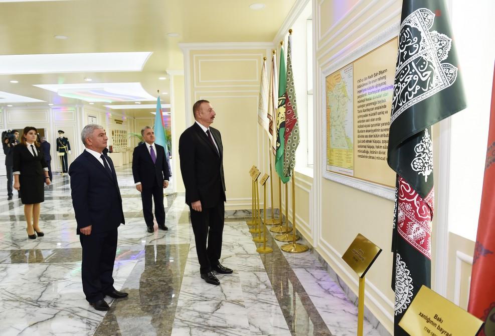 Prezident İlham Əliyev Ağcabədidə Bayraq Muzeyinin açılışında iştirak edib (FOTO)