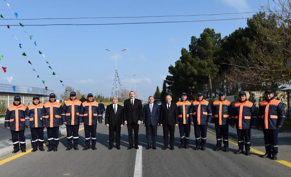 Ilham Aliyev inaugurates Tartar-Seydimli-Garadaghli-Sarov highway (PHOTO)