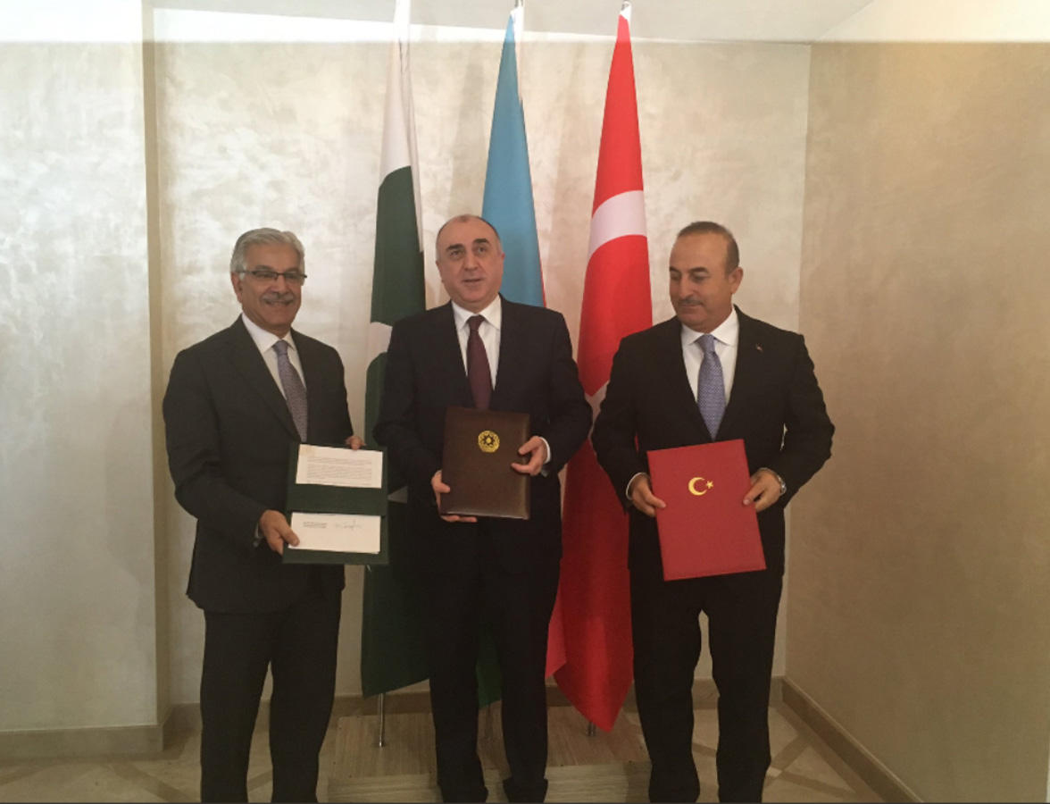 Baku Statement of Azerbaijani, Turkish, Pakistani FMs adopted (PHOTO) (UPDATE)