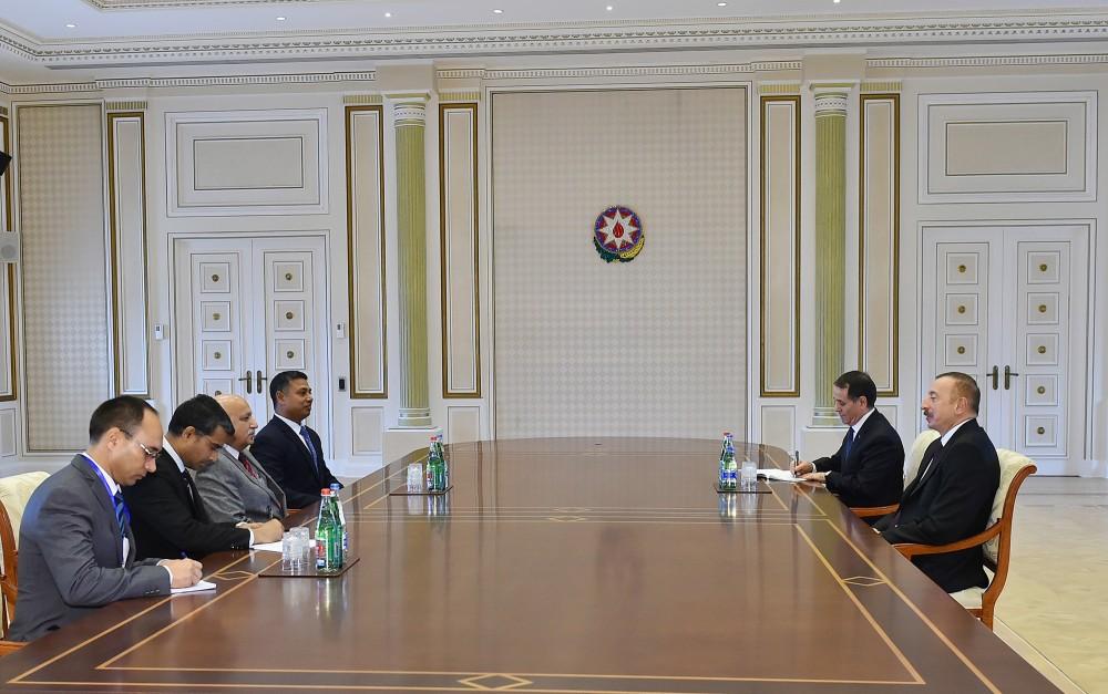 Президент Ильхам Алиев принял госминистра иностранных дел Индии (ФОТО)