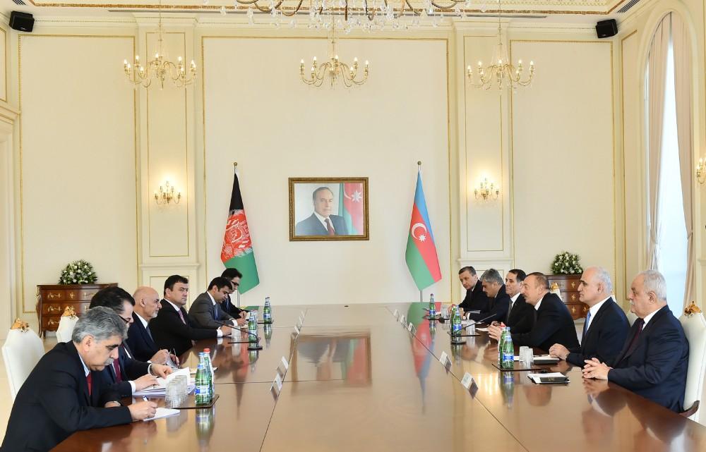 Azerbaijani, Afghan presidents hold expanded meeting (PHOTO)