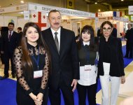 Prezident İlham Əliyev və xanımı "Bakutel-2017" sərgisi ilə tanış olublar (YENİLƏNİB-3) (FOTO)