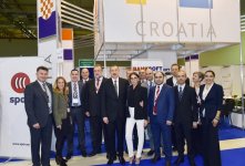 President Ilham Aliyev with spouse attend Bakutel 2017 exhibition (PHOTO)