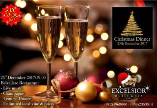 "Excelsior Hotel & Spa Baku" otelində Milad bayramına həsr edilmiş gecə keçiriləcək