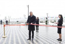 Президент Ильхам Алиев и его супруга приняли участие в открытии Музея флага в Губе (ФОТО)