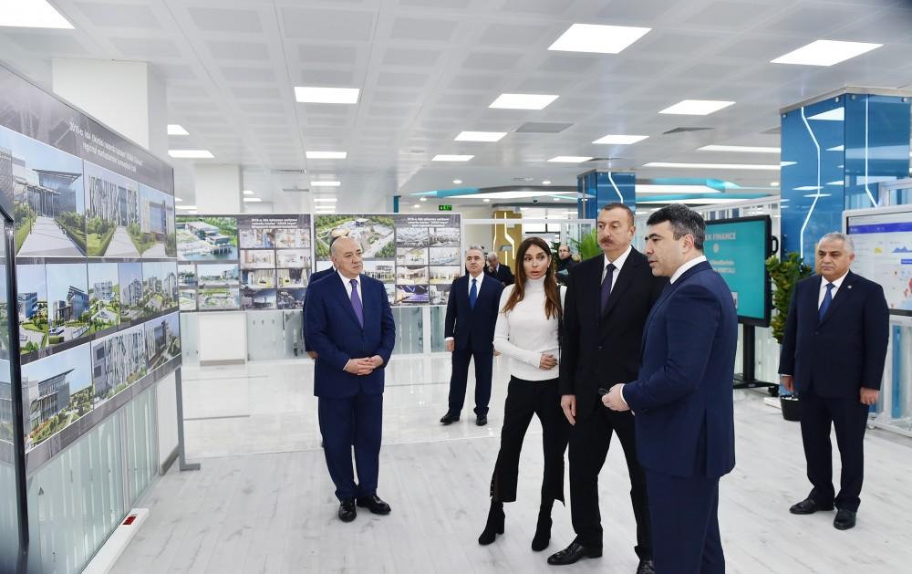 Президент Ильхам Алиев и его супруга приняли участие в открытии комплекса ASAN Həyat в Губе (ФОТО)
