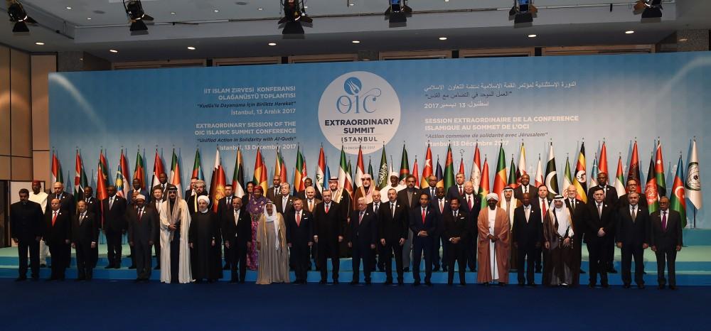 Ilham Aliyev taking part in OIC emergency summit on Jerusalem (PHOTO)