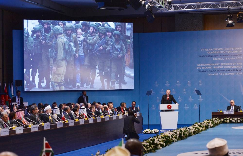 Президент Ильхам Алиев принимает участие в чрезвычайном саммите ОИС по вопросу Иерусалима (ФОТО) (версия 2)
