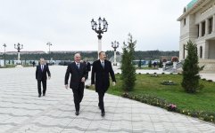 Президент Ильхам Алиев принял участие в открытии Музея флага в Сумгайыте (ФОТО)