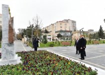 Президент Ильхам Алиев ознакомился с условиями, созданными после капремонта в парке Людвигсхафен в Сумгайыте (ФОТО)