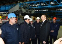 Президент Ильхам Алиев принял участие в открытии реконструированного Сумгайытского трубопрокатного завода (ФОТО)